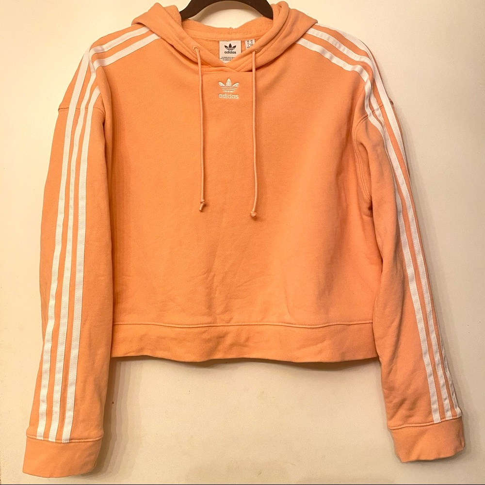 ADIDAS Pink Cropped Hoodie